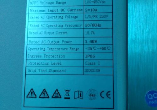 Inverter SUN 3000W 90V-500V SUN-3K-G