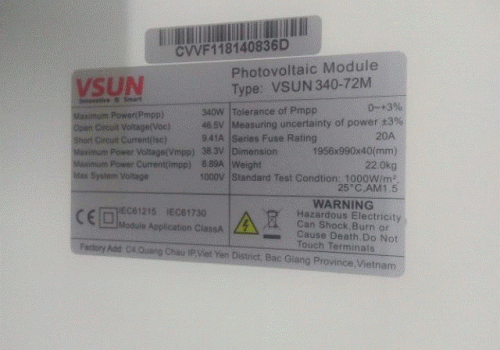 Pin mặt trời VSUN-375W